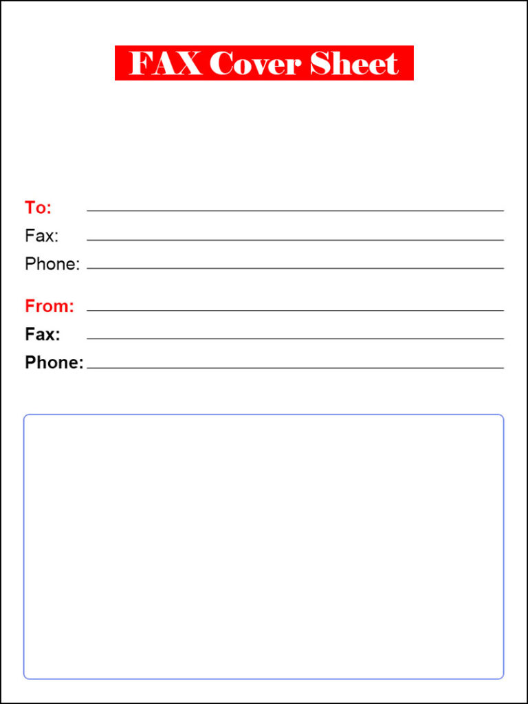 UPS Fax Cover Sheet teMPLATE