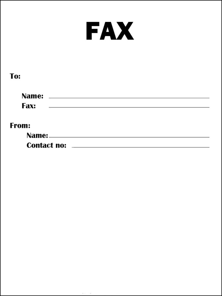 UPS Fax Cover Sheet